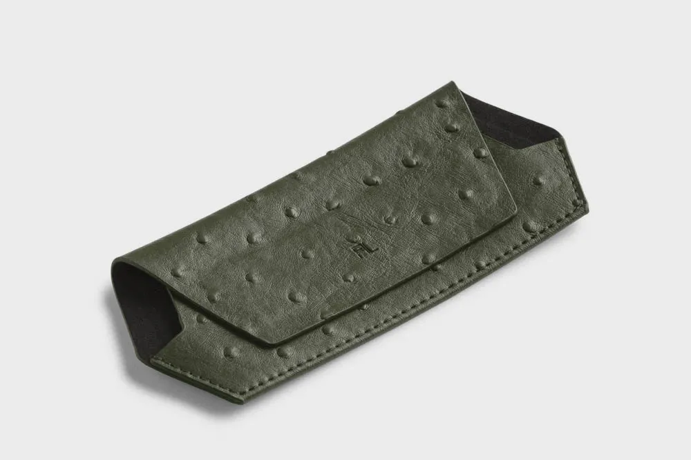 Fox and Leo Glasses Case- Olive