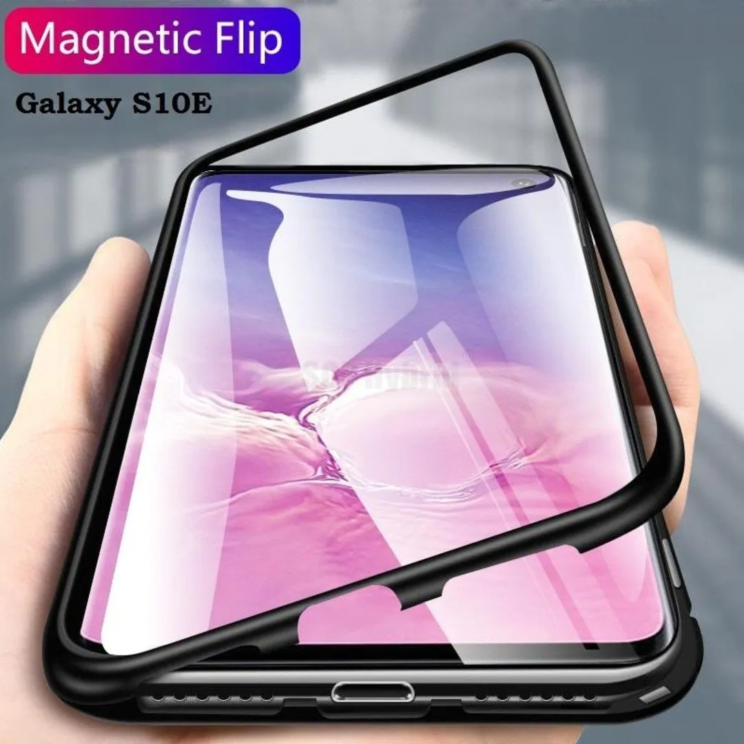 Galaxy S10e Electronic Auto-Fit Magnetic Glass Case