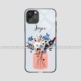 Glossy Protective Case With Joyful Flowers