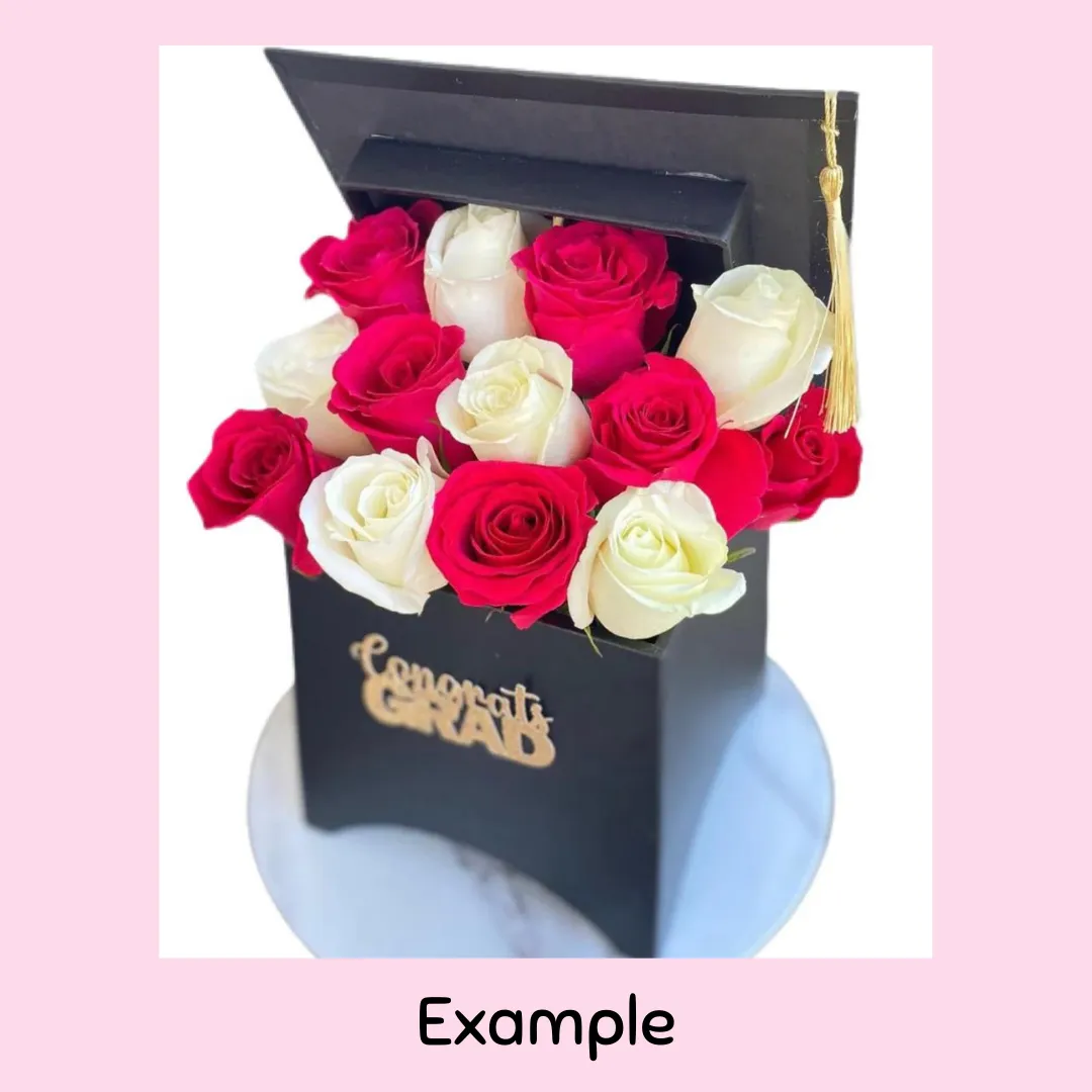 Graduation Flower Box -- PICK UP ONLY!!