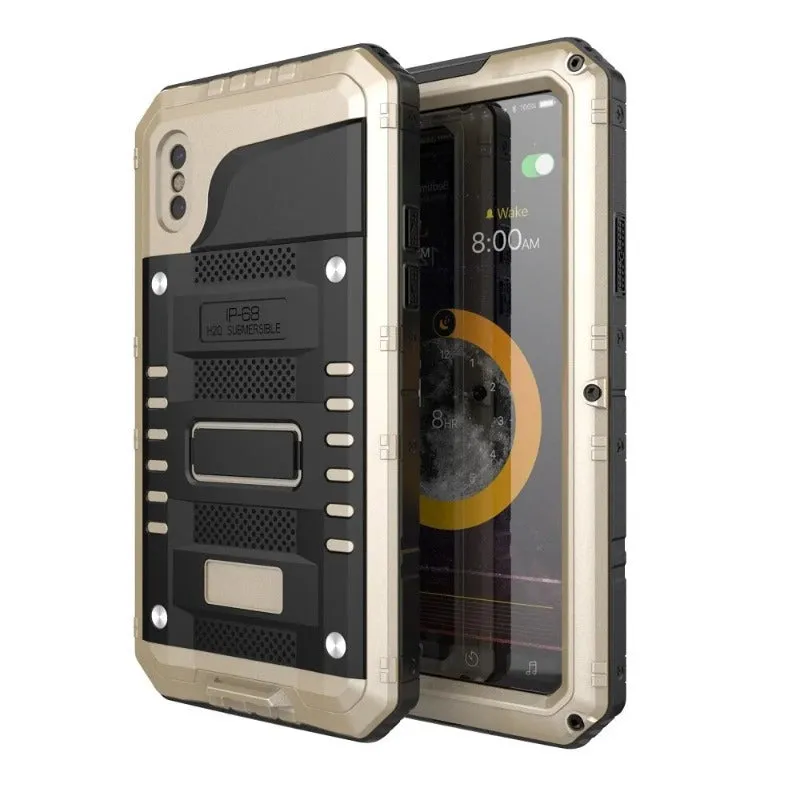 Heavy Duty Anti Shock IP68 Metal Diving Waterproof Phone Case For iPhone