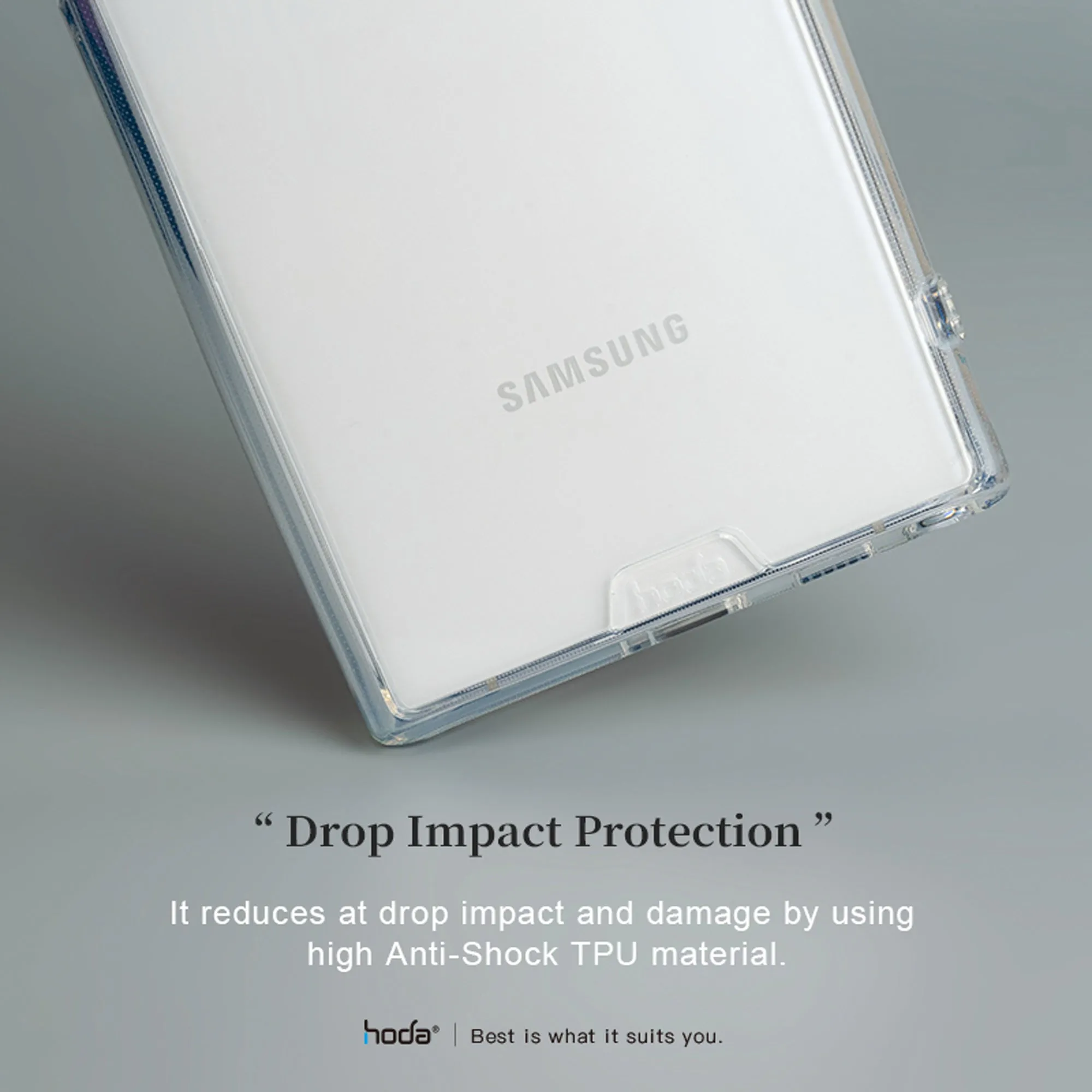 Hoda Crystal Pro Glass Case for Samsung Galaxy S22 Ultra - Military Standard - Clear (Barcode: 4711103543856 )