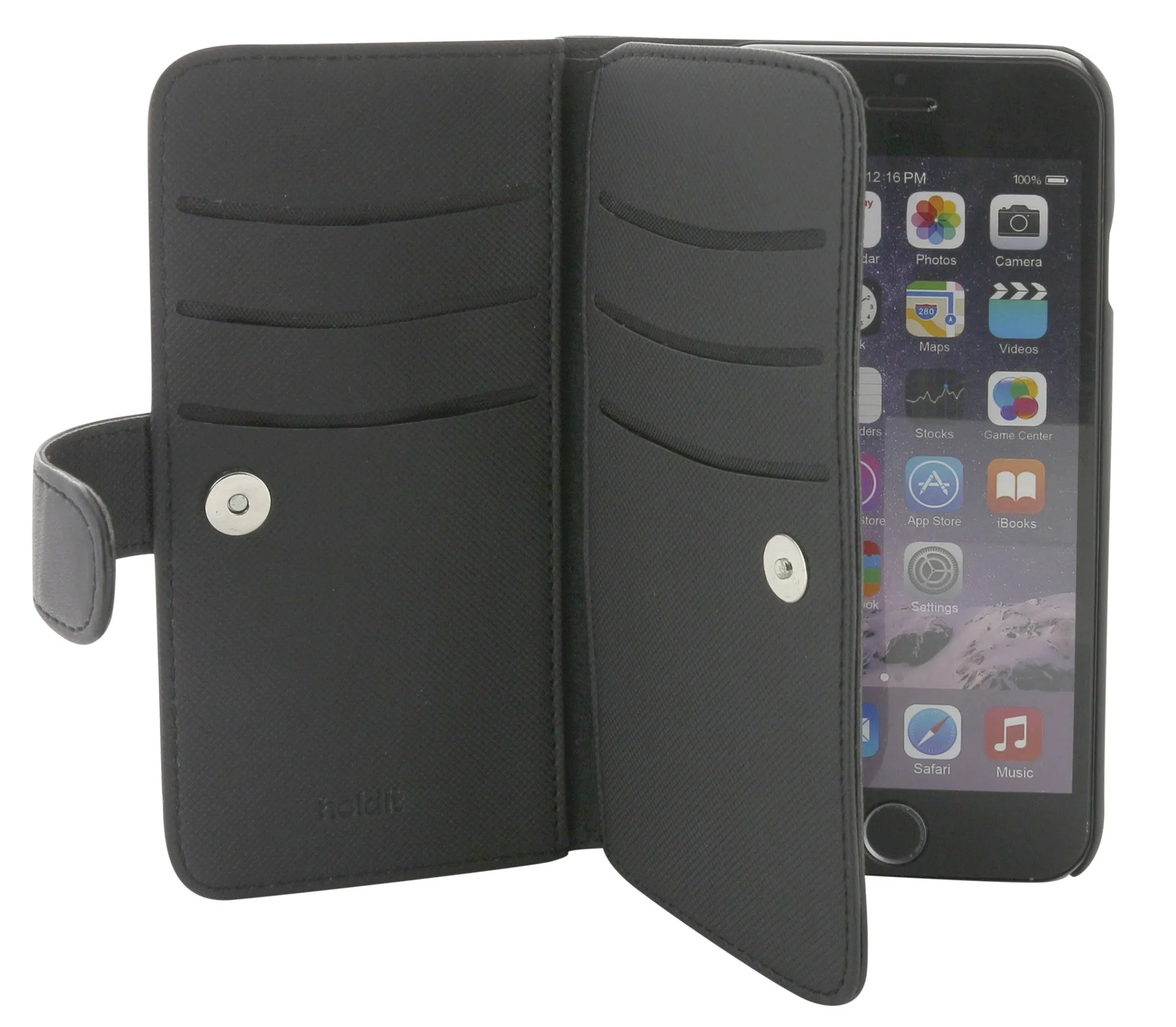 Holdit Wallet Case Extended II   Magnet for iPhone 6/6S (6 Card Pockets)