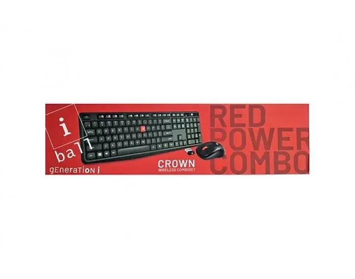 IBALL KEYBOARD MOUSE COMBO WIRELESS CROWN