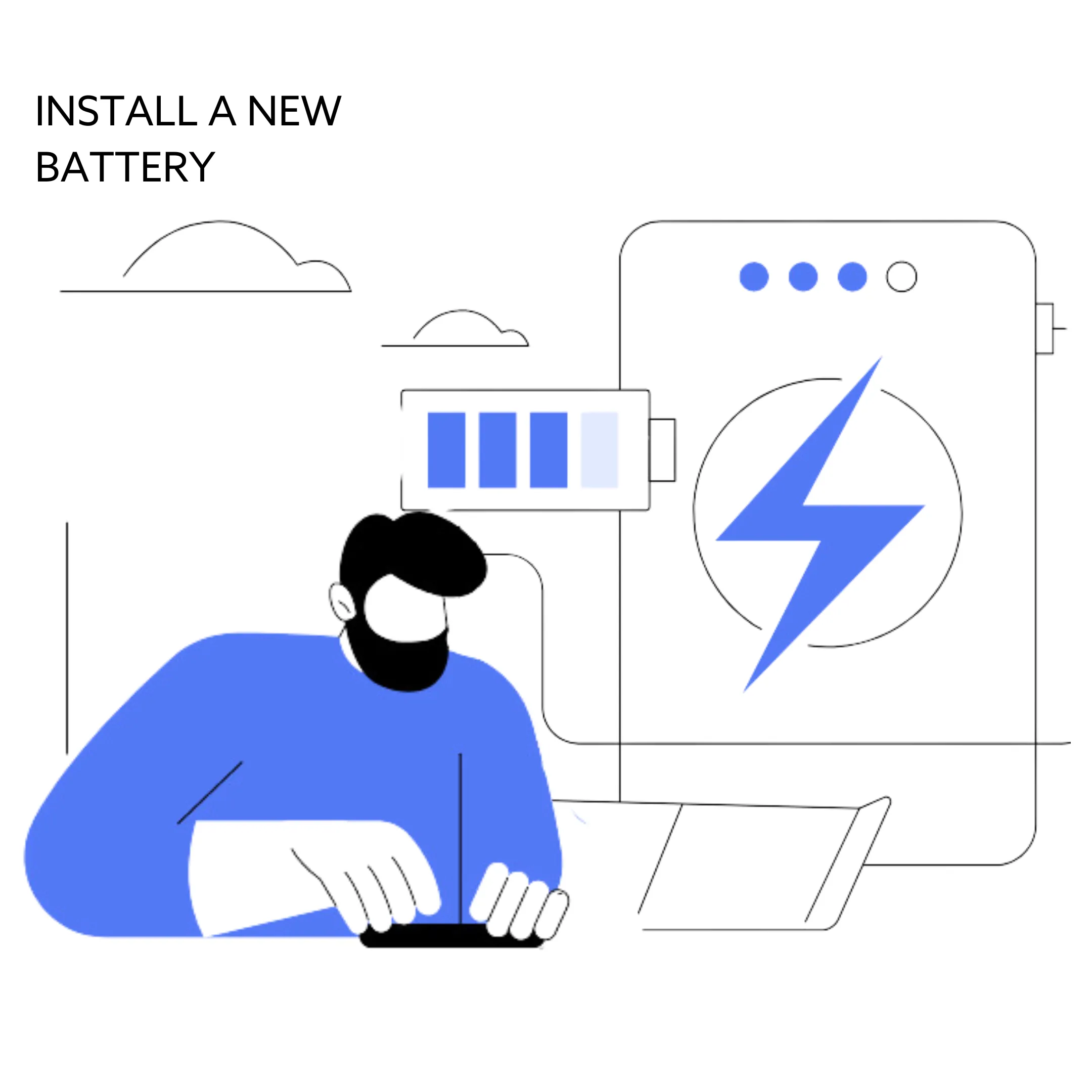 Install a new battery²  (Note: this option delays dispatch by one business day)