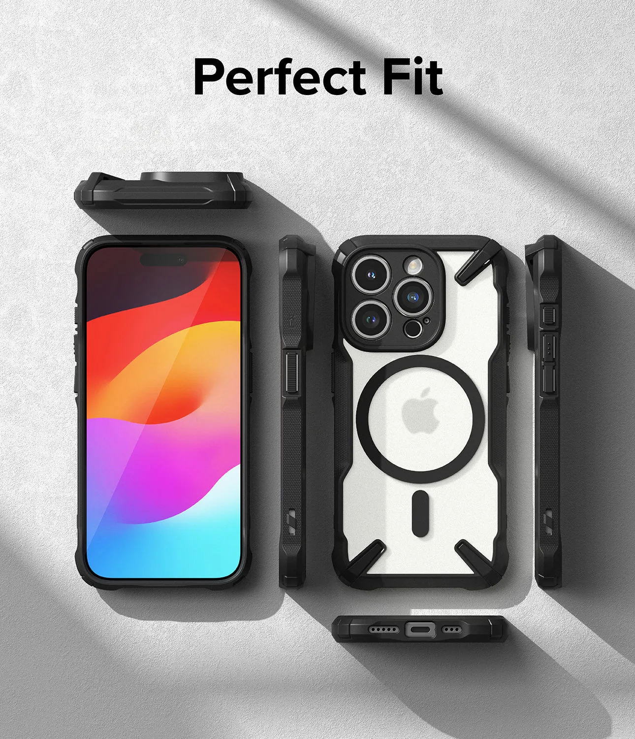 iPhone 15 Pro Case | Fusion-X Magnetic Matte Black