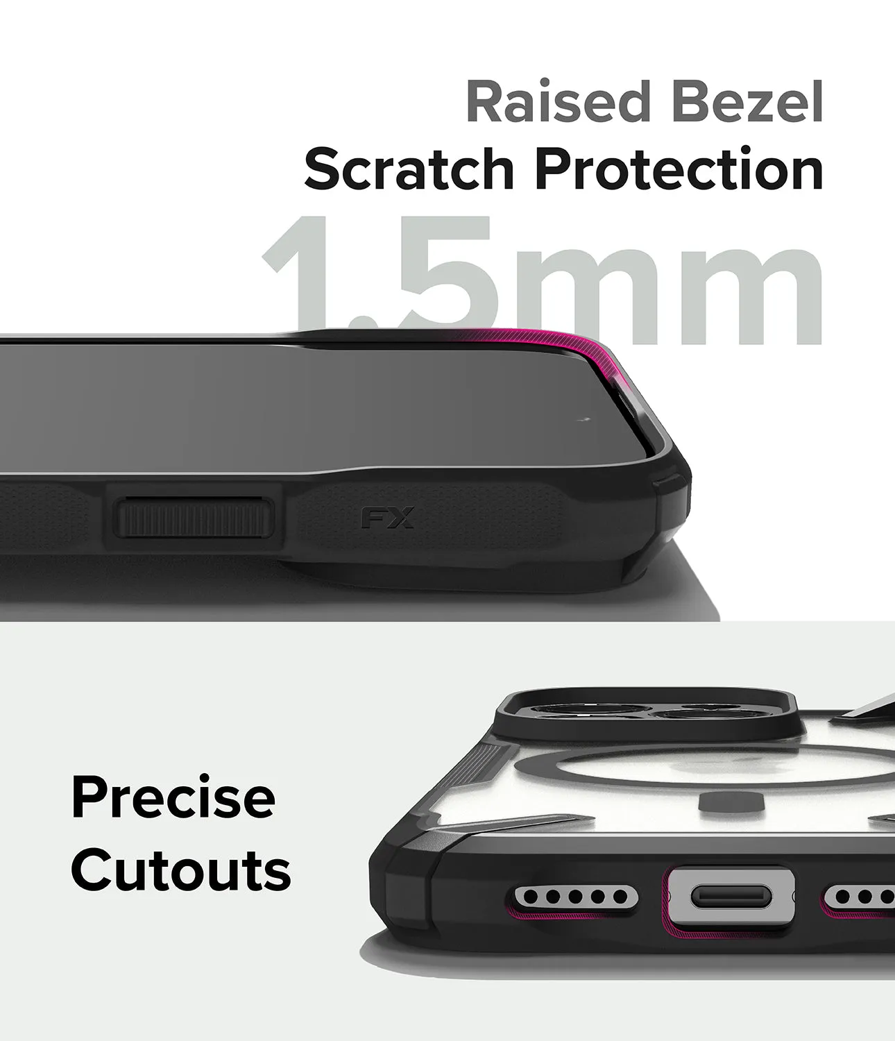 iPhone 15 Pro Case | Fusion-X Magnetic Matte Black