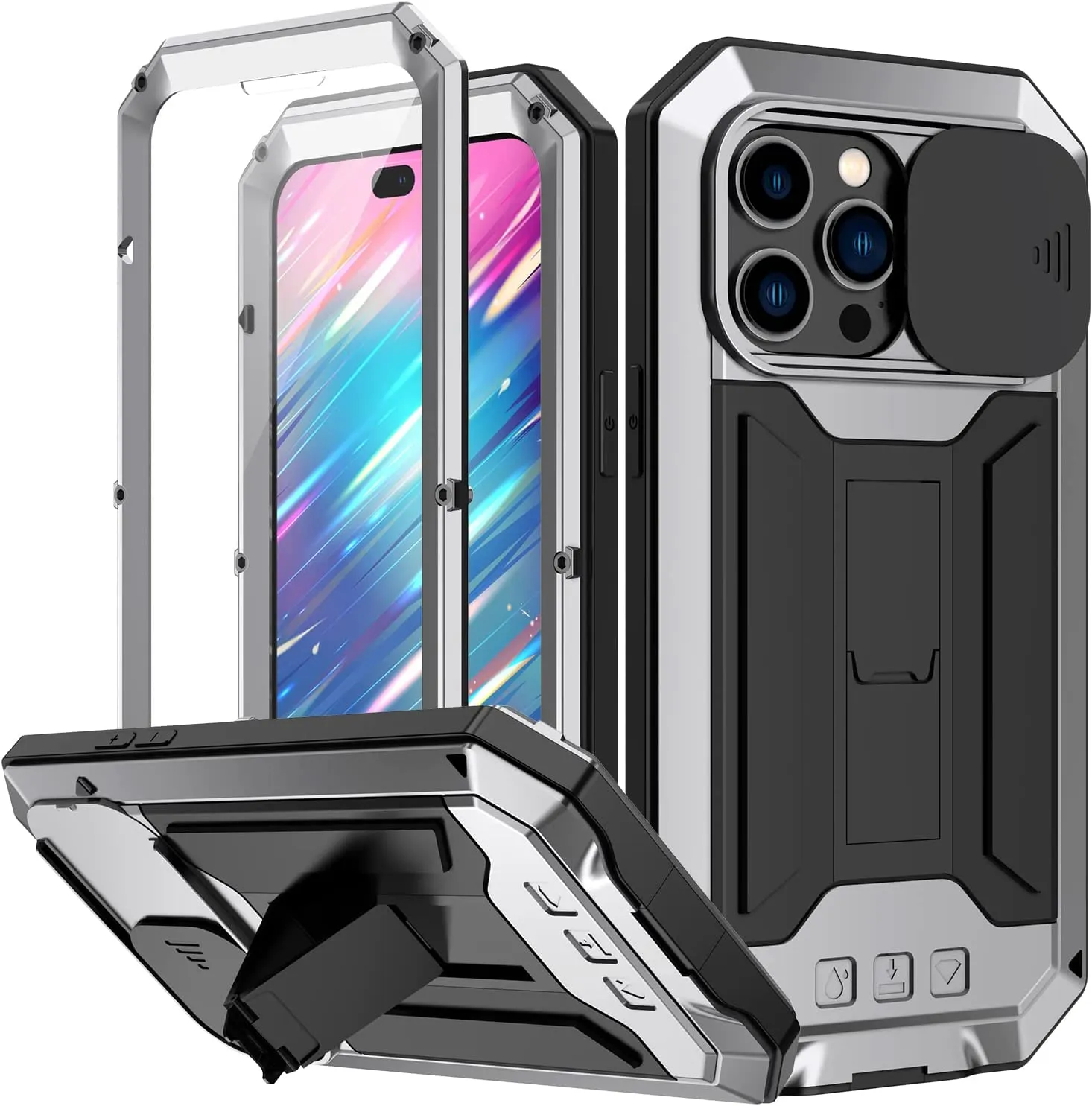 iPhone 16 Plus Metal Rugged Case