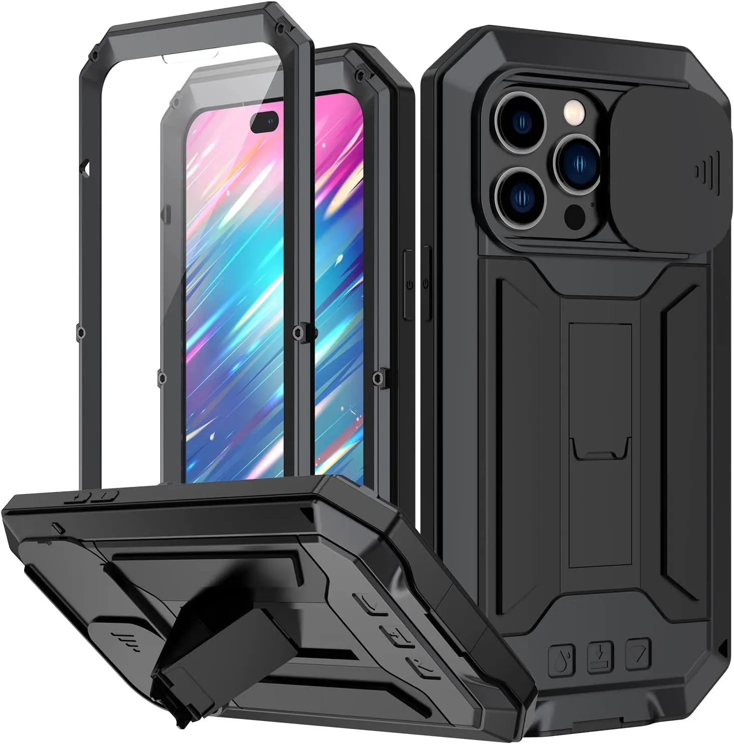 iPhone 16 Plus Metal Rugged Case