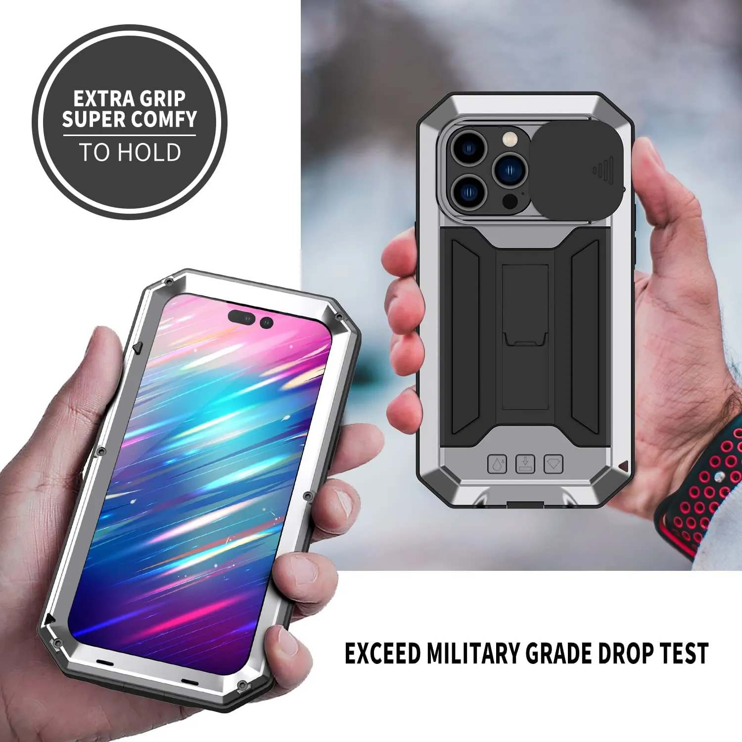 iPhone 16 Plus Metal Rugged Case