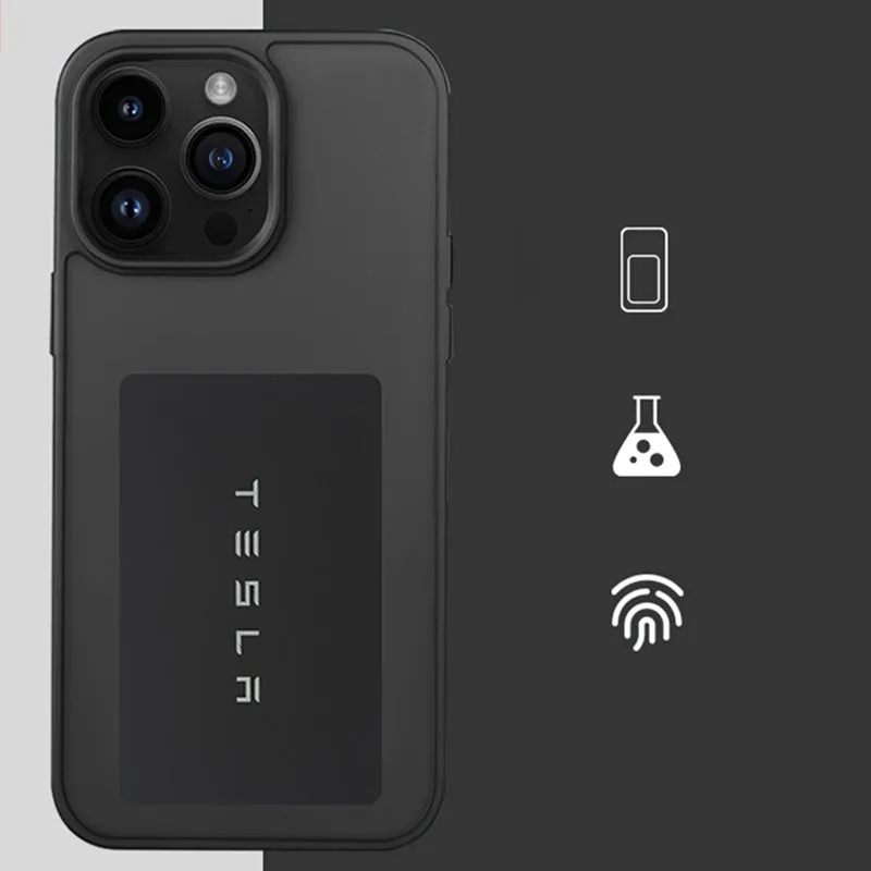 IPhone case with magnetic compartment For Tesla