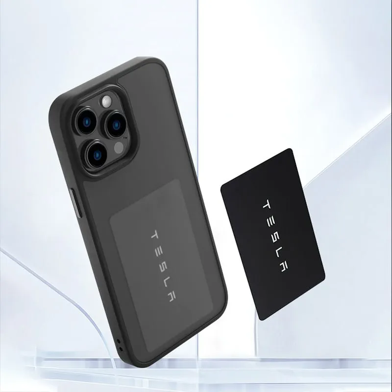 IPhone case with magnetic compartment For Tesla