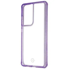 ITSKINS Hybrid Clear Series Hard Case for Samsung S21 Ultra 5G - Purple/Clear