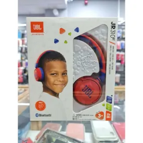 JBL JR 310 - Kids On-Ear Headphones (Red/Blue), Small