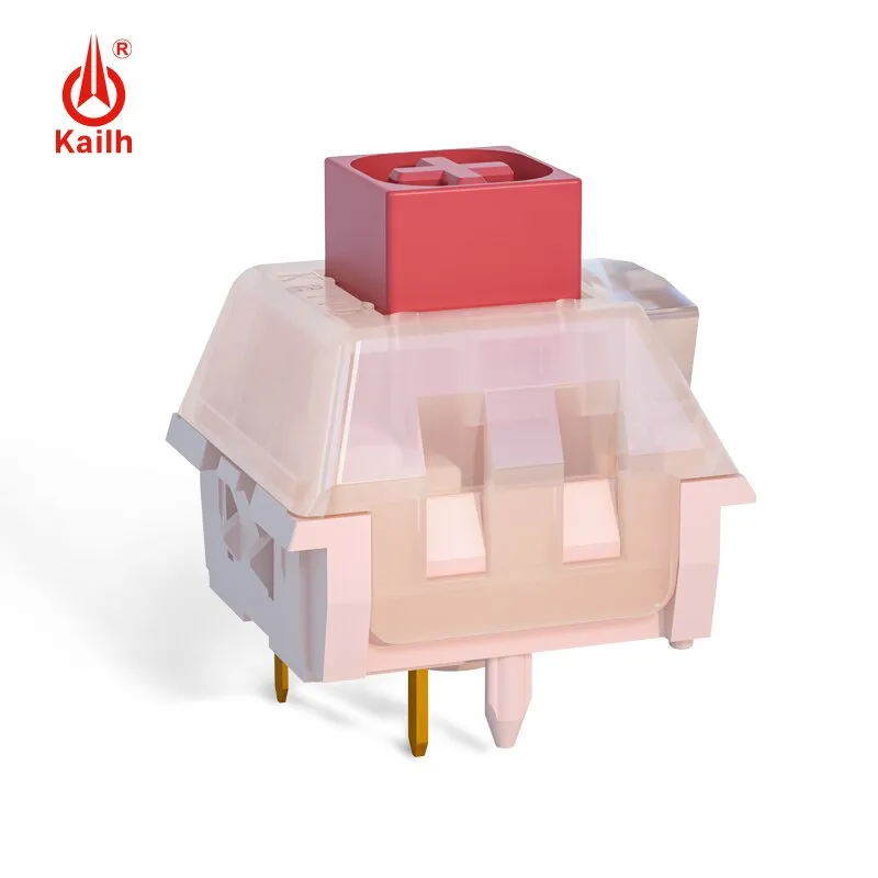 Kailh Red Bean Pudding Switch for Mechanical Keyboard Light Guide Post Switch Linear 45g 80m Waterproof