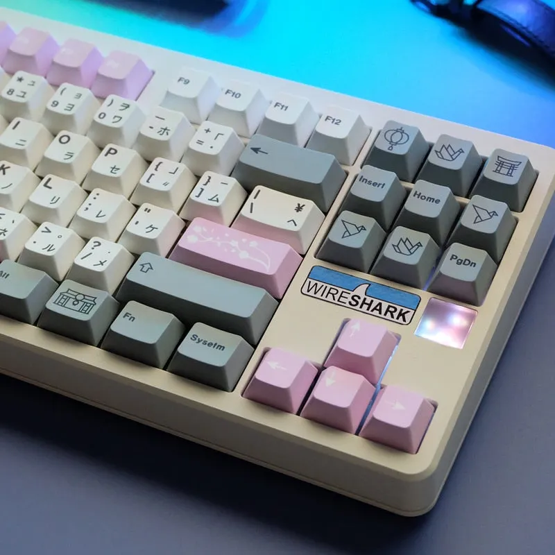 Kawaii Fuji Theme Keycaps PBT for Mechanical Keyboard | Japanese keycaps set