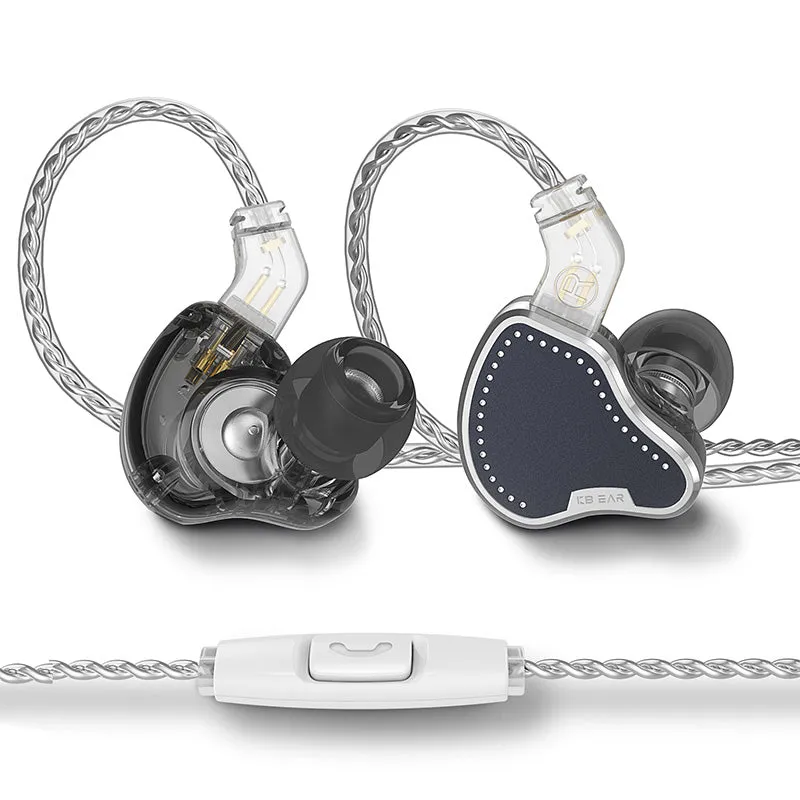 【KBEAR Pecker】HiFi 2BA 1DD Driver Earphones In-Ear Metal Monitor IEM