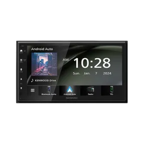 Kenwood DMX5023S Mechless Multimedia Head Unit with Apple CarPlay and Android Auto and 6.8" Capacitive Touch Screen