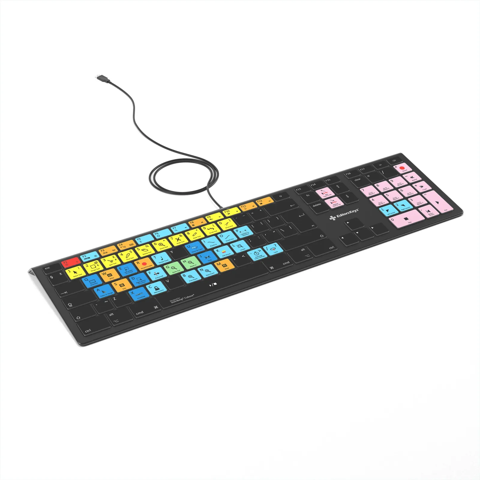 Keyboard designed for Steinberg’s Cubase - Backlit - For Mac Or PC