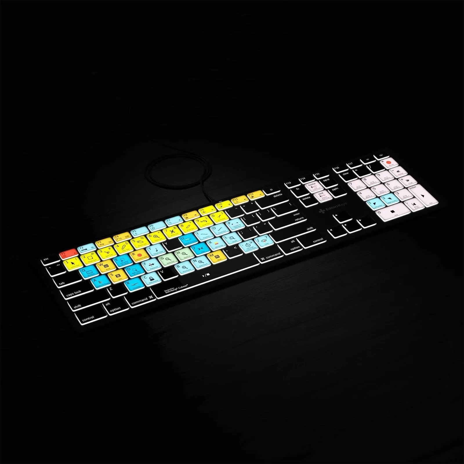 Keyboard designed for Steinberg’s Cubase - Backlit - For Mac Or PC