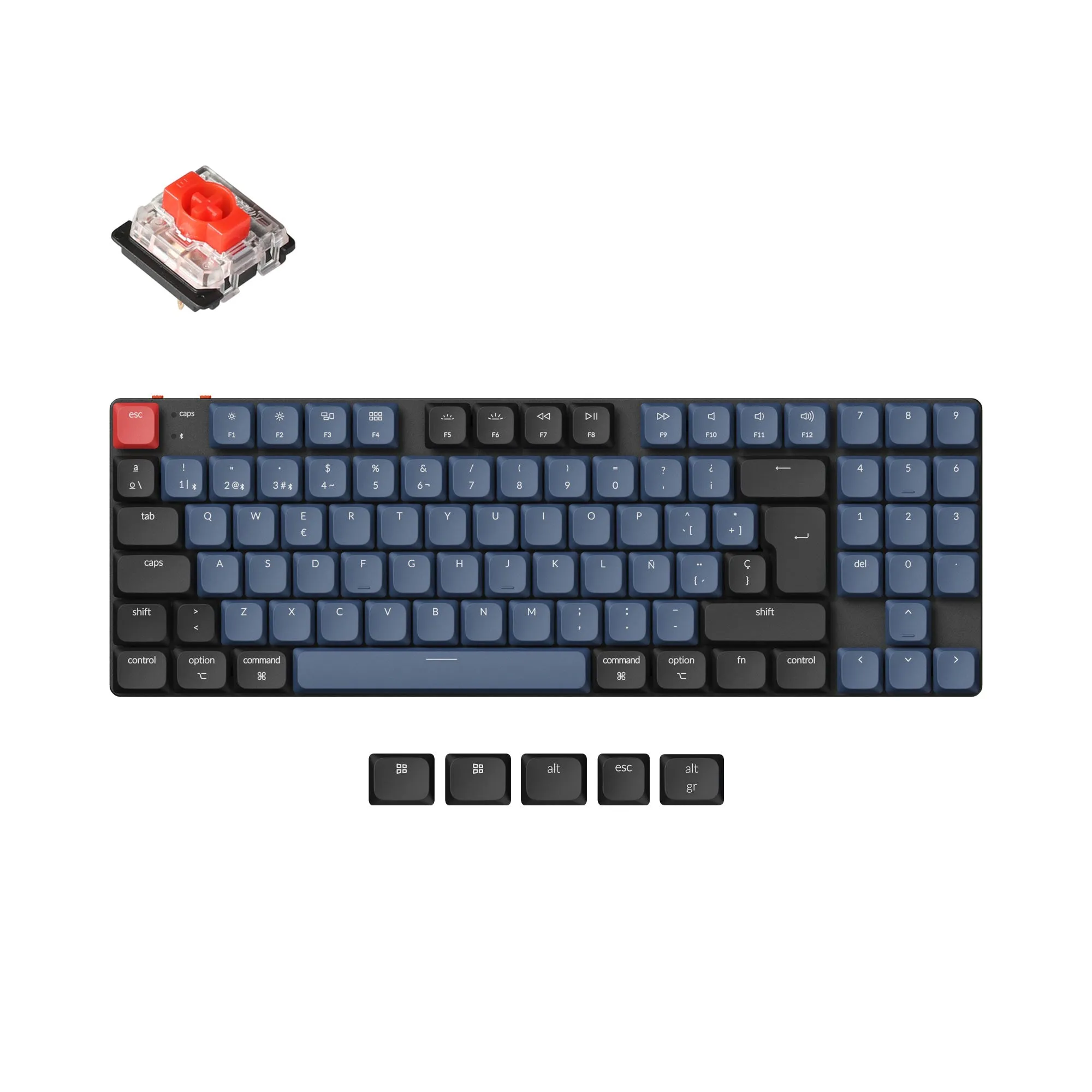 Keychron K13 Pro QMK/VIA Wireless Custom Mechanical Keyboard ISO Layout Collection