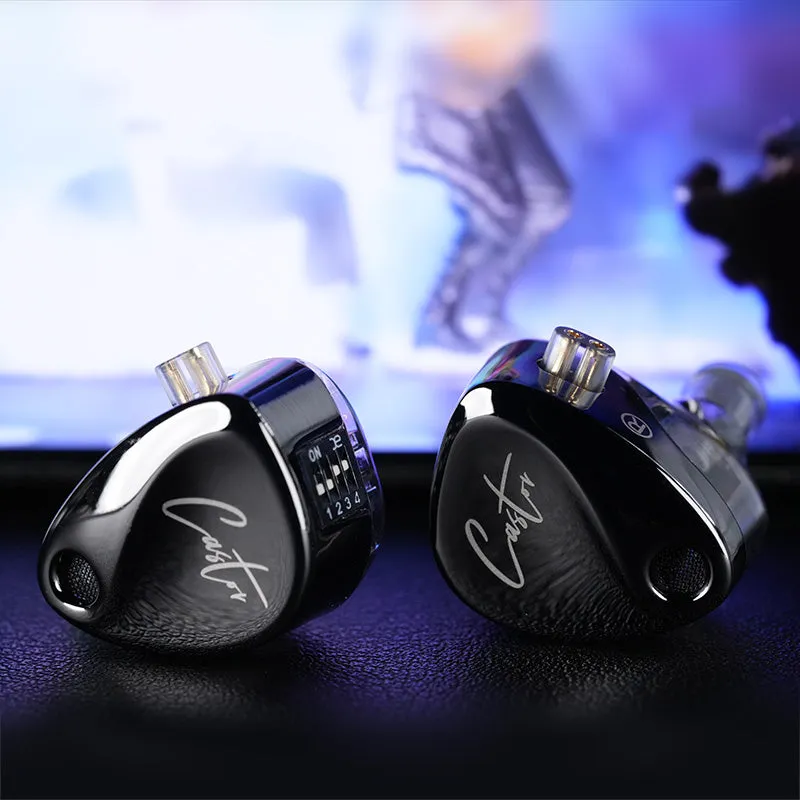 【KZ Castor】 Best Sound Quality Earphones Headphones 2 DD In Ear High-end Tunable Balanced Armature Wired Earphones Monitor Cancelling Earbuds IEM