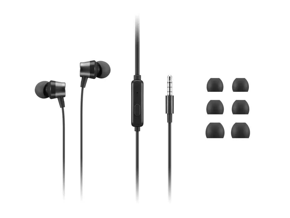 Lenovo Analog Gen 2 - Earphones With Mic - In-Ear - Black - For Thinkcentre M60q Chromebox, M70s Gen 3, M70t Gen 3, Thin