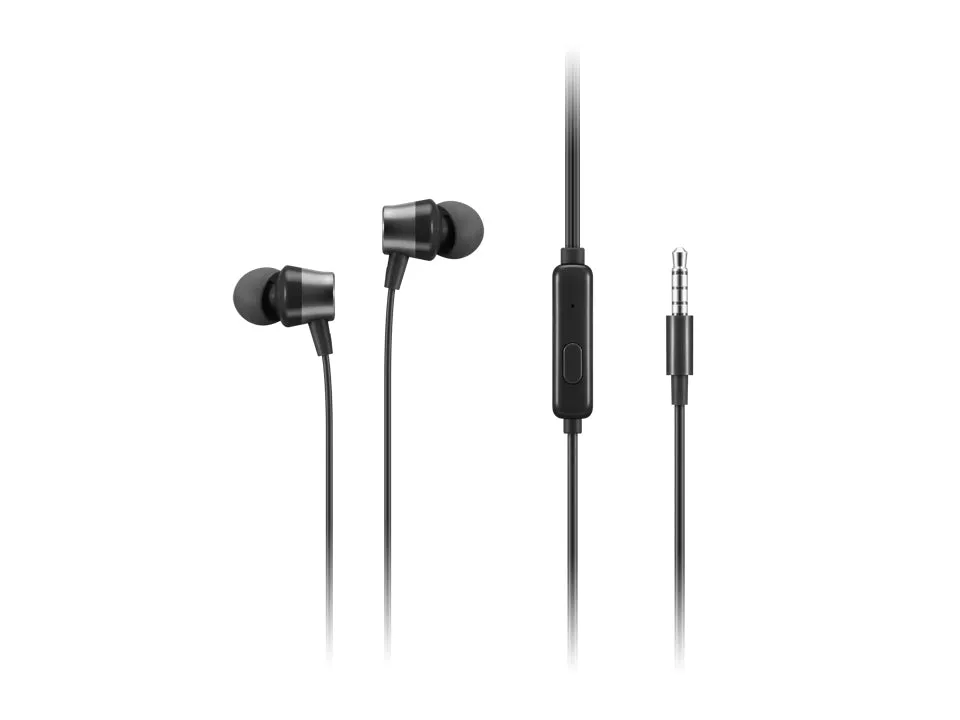 Lenovo Analog Gen 2 - Earphones With Mic - In-Ear - Black - For Thinkcentre M60q Chromebox, M70s Gen 3, M70t Gen 3, Thin