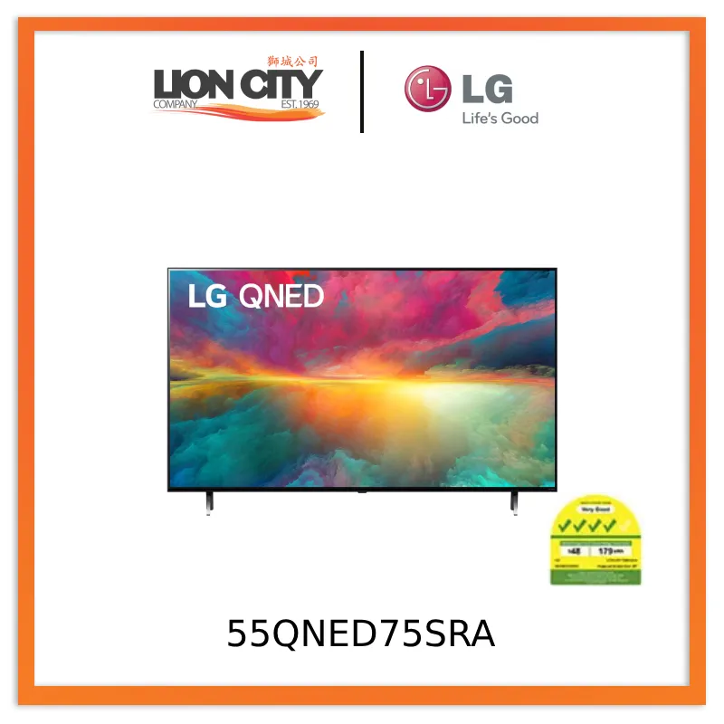 LG 55QNED75SRA QNED TV QNED75 55 inch 4K Smart TV 2023 Quantum dot Ultra HD 4K resolution AI ThinQ