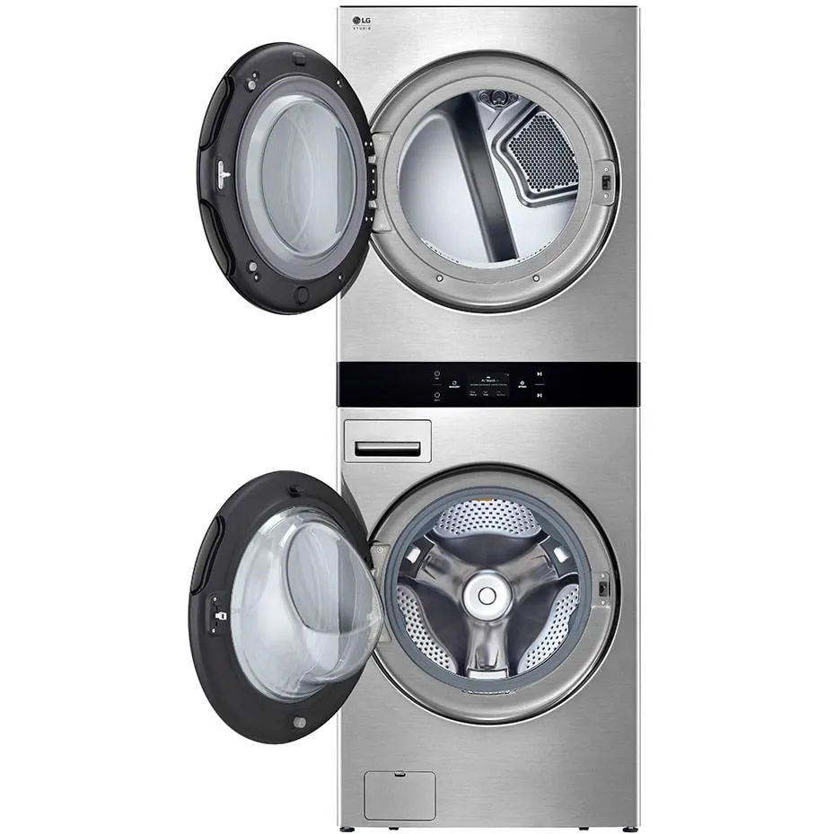 LG STUDIO Stacked Washer/Dryer Electric Laundry Center with Allergiene® Cycle SWWE50N3