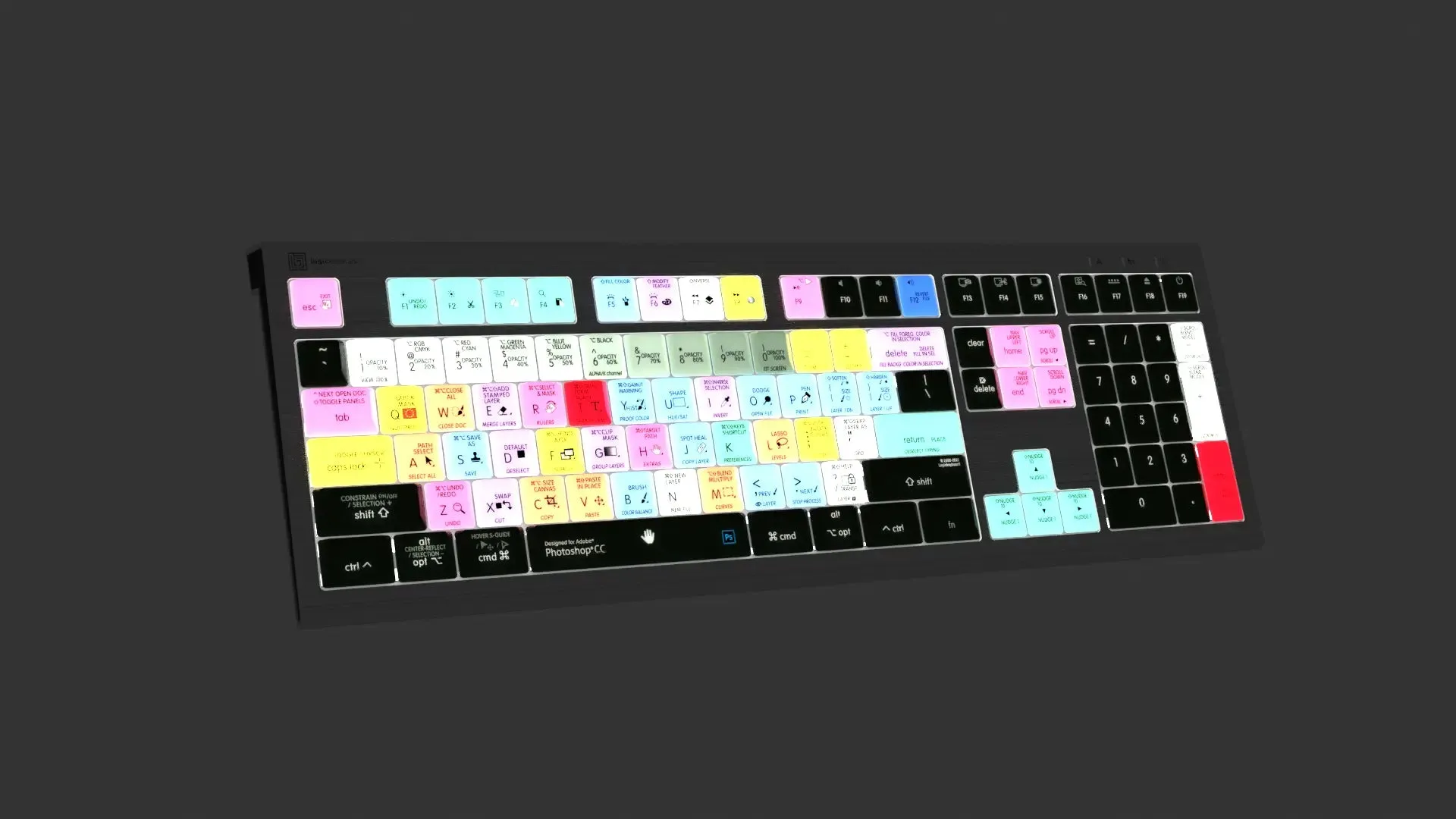 LogicKeyboard Adobe PhotoShop CC MAC Astra 2 US LKB-PHOTOCC-A2M-US