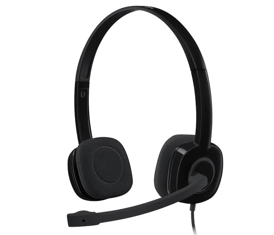 LOGITECH H151 STEREO HEADSET BLACK