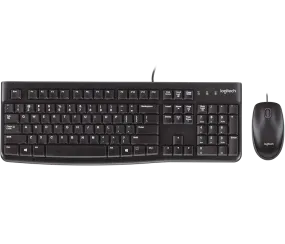 Logitech MK120 CORDED KEYBOARD AND MOUSE COMBO Plug-and-Play USB Combo