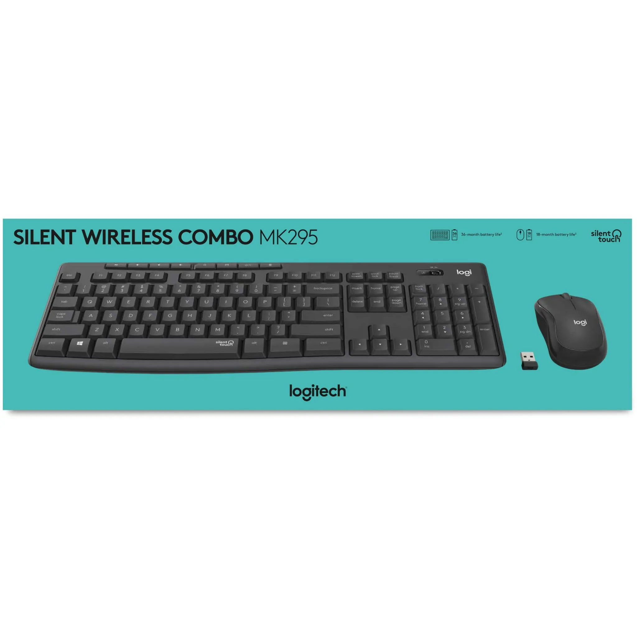 Logitech MK295 Silent Wireless Keyboard & Mouse Combo