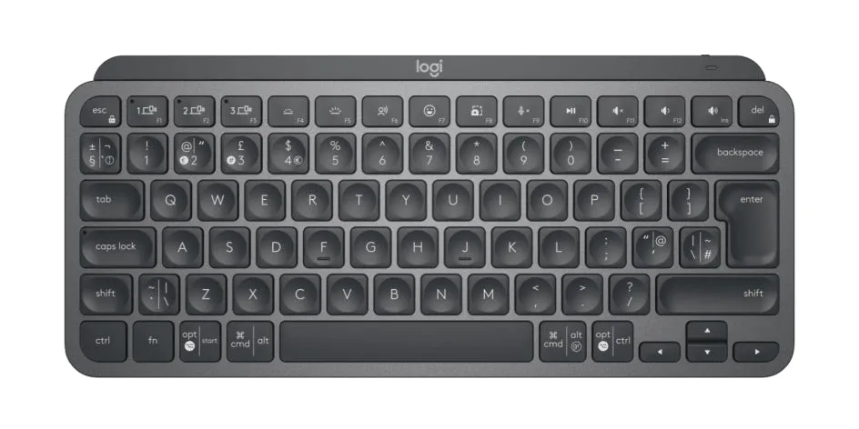 Logitech Mx Keys Mini Combo For Business - Keyboard And Mouse Set - Backlit - Wireless - Bluetooth Le - Qwerty - Uk - Gr