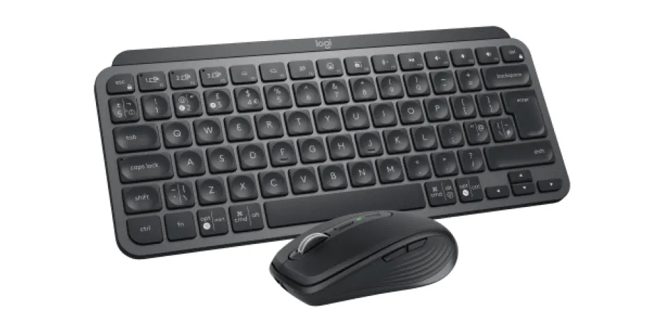 Logitech Mx Keys Mini Combo For Business - Keyboard And Mouse Set - Backlit - Wireless - Bluetooth Le - Qwerty - Uk - Gr