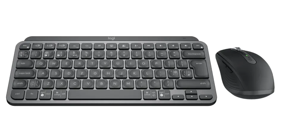 Logitech Mx Keys Mini Combo For Business - Keyboard And Mouse Set - Backlit - Wireless - Bluetooth Le - Qwerty - Uk - Gr