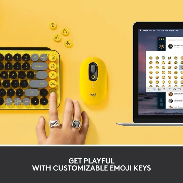 Logitech Pop Keys Wireless Mechanical Keyboard With Emoji Keys