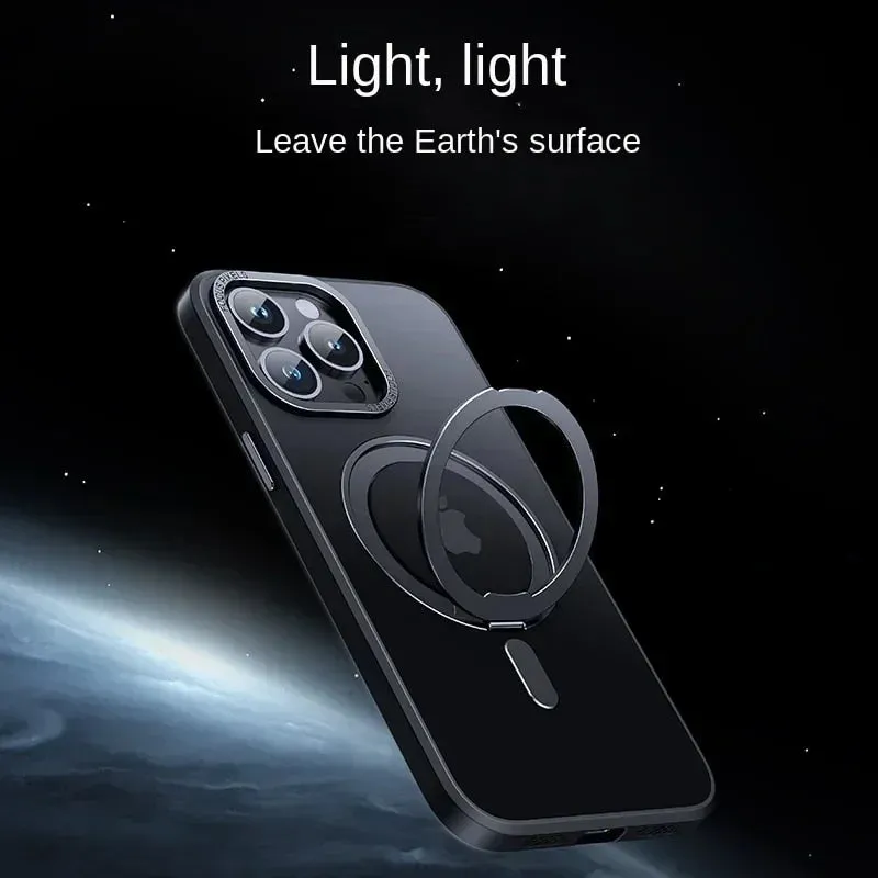 Magnetic 360° Rotating Stand Phone Case For iPhone