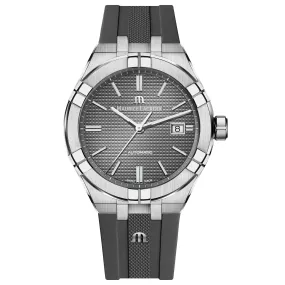 Maurice Lacroix Men's Grey Aikon Automatic Rubber Watch AI6008-SS000-230-2