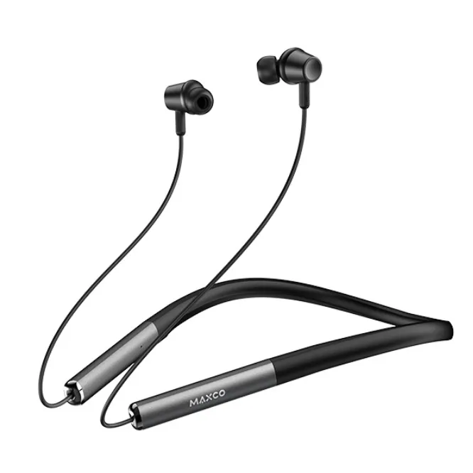 Maxco MT09 Neckband Sports Wireless Earphones - Black