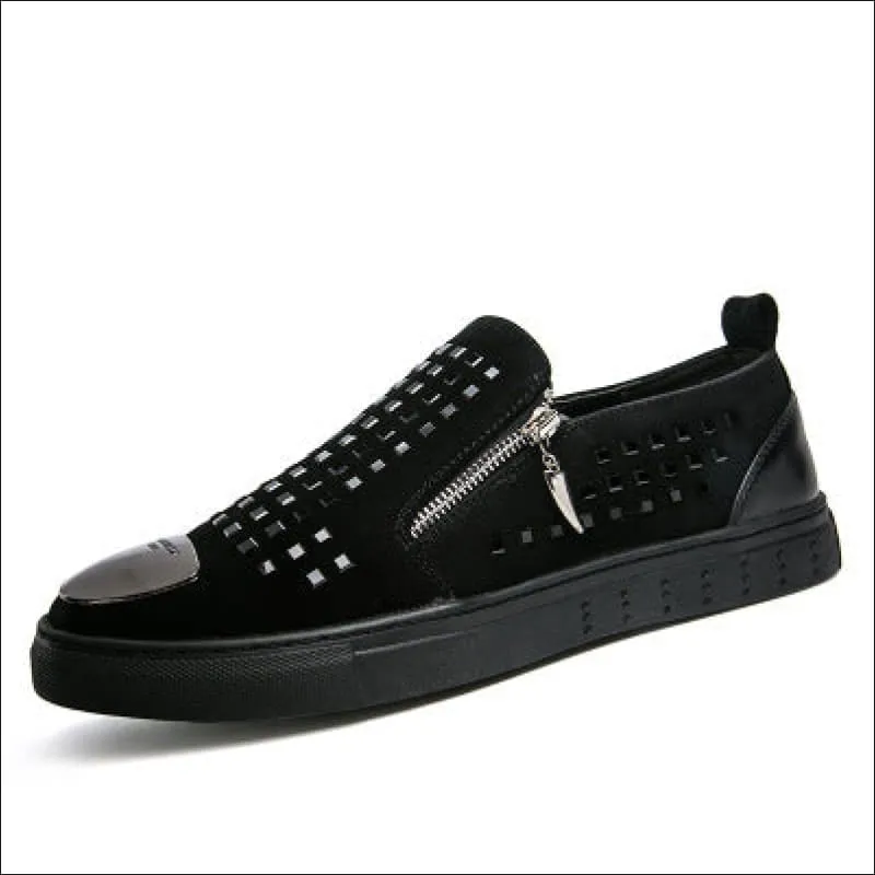 Men's British Style Rhinestone Studded Fashion Shoes for a Bold Look