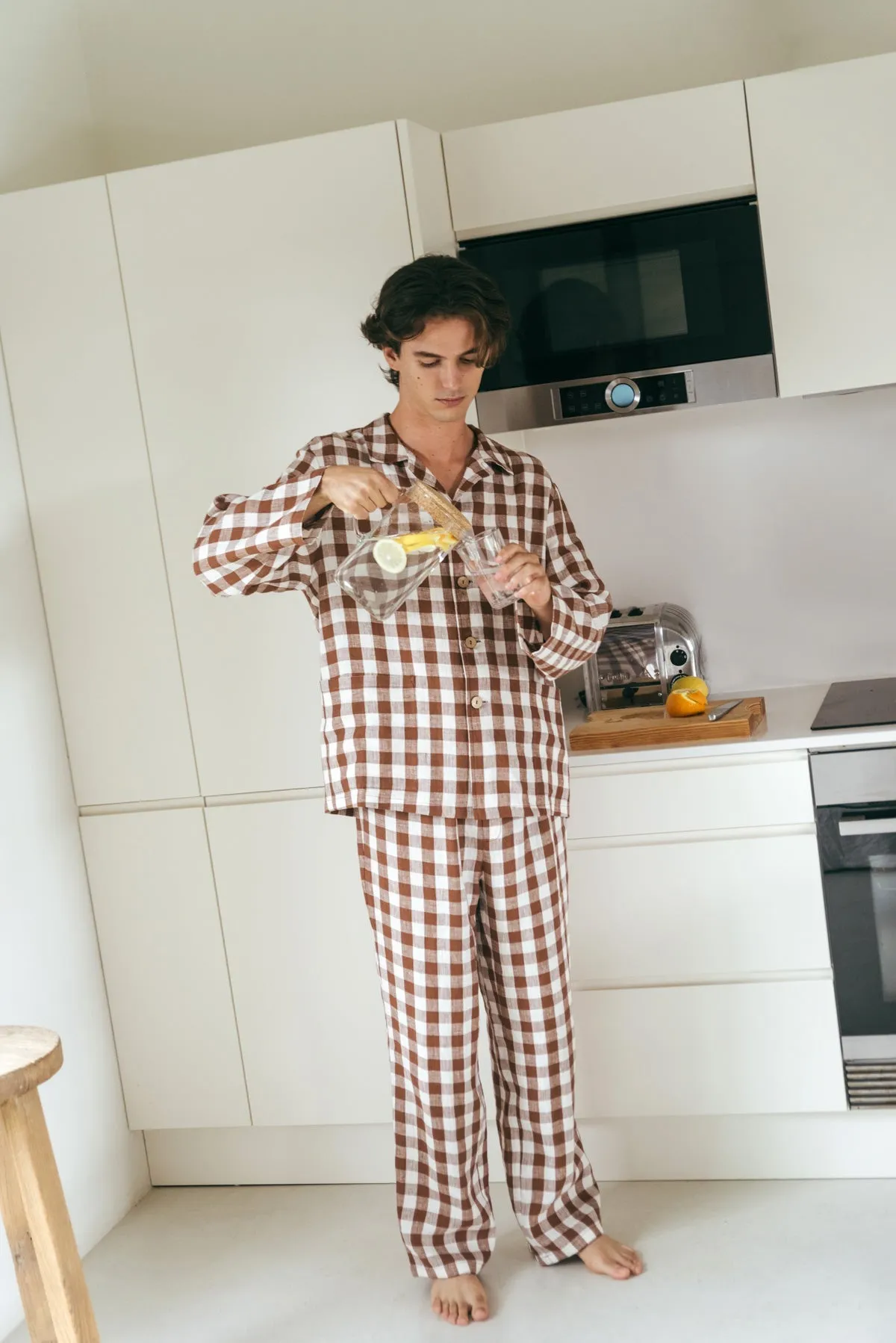 Men's Oliver Linen Loungewear Pyjama Set