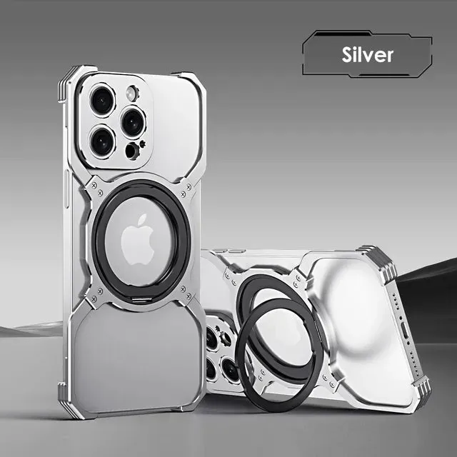 Metal Frameless Alloy Magnetic Cooling Phone Case For iPhone