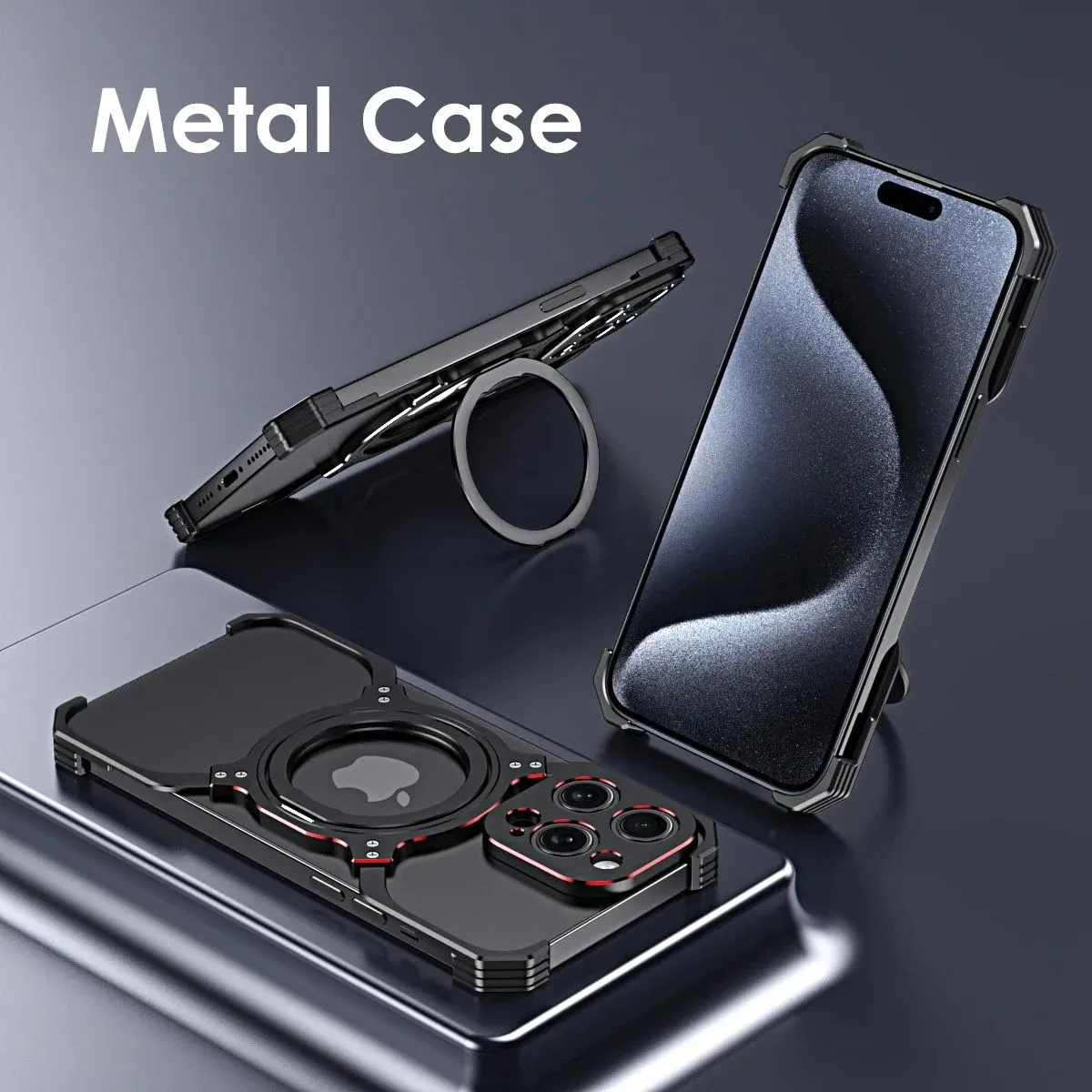 Metal Frameless Alloy Magnetic Cooling Phone Case For iPhone