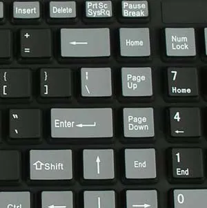 Mid Size Flexible Keyboard, Black/Gray