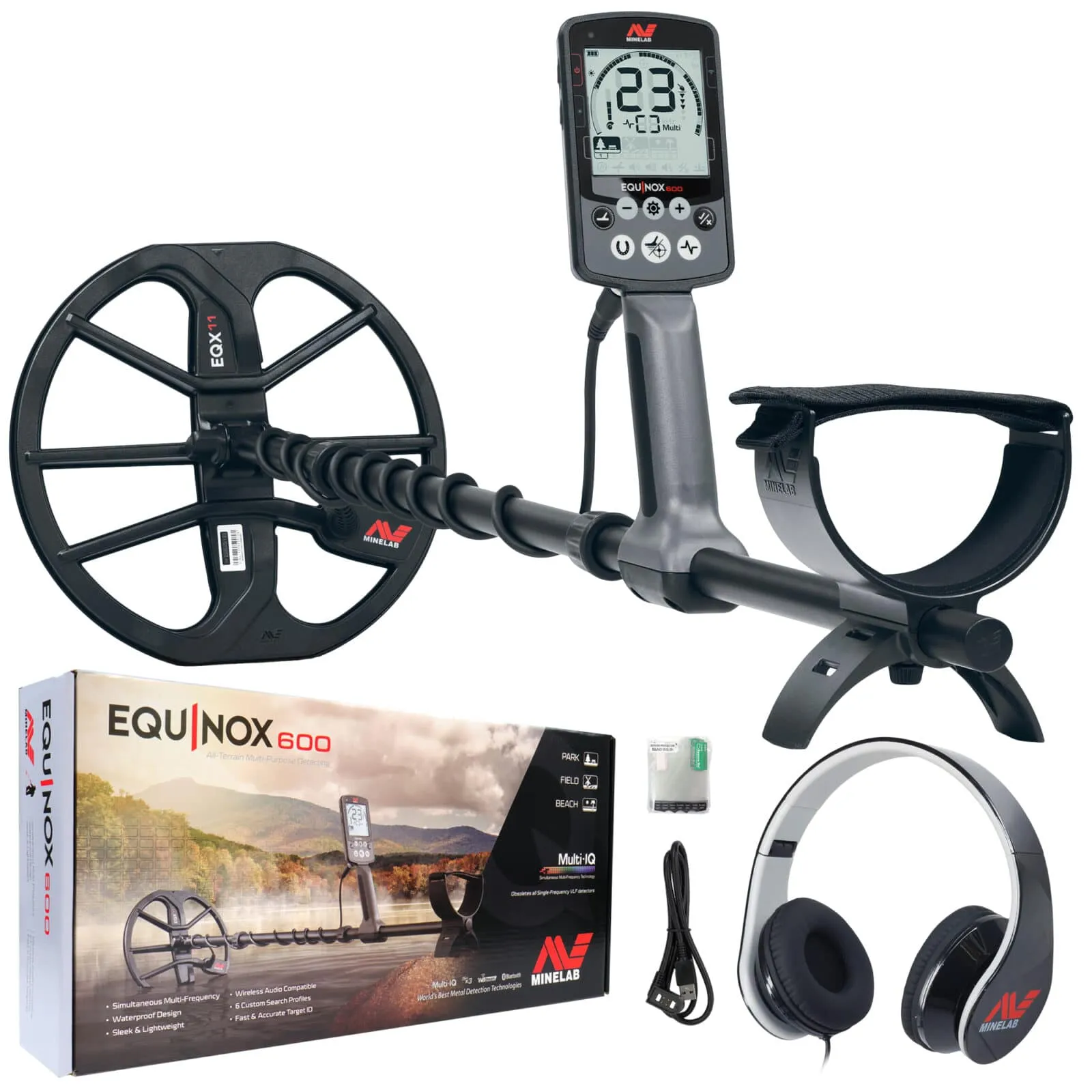 Minelab EQUINOX 600 Multi-IQ Metal Detector (Open Box)