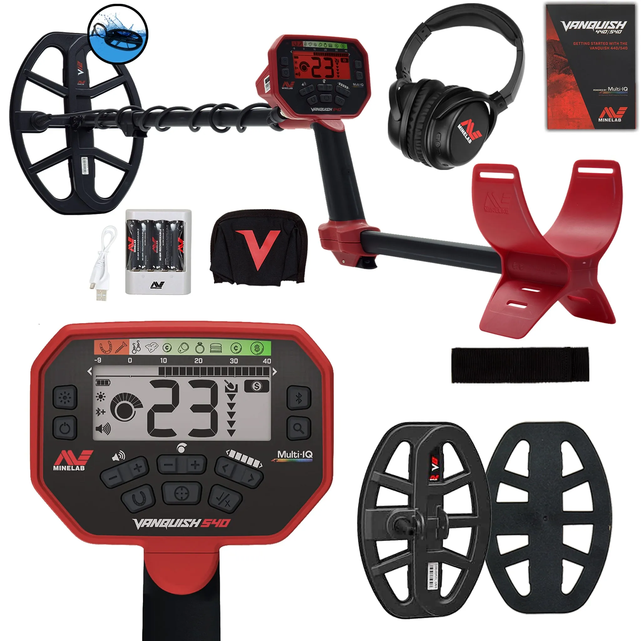 Minelab VANQUISH 540 Pro Pack Metal Detector Pro Package - PKSD