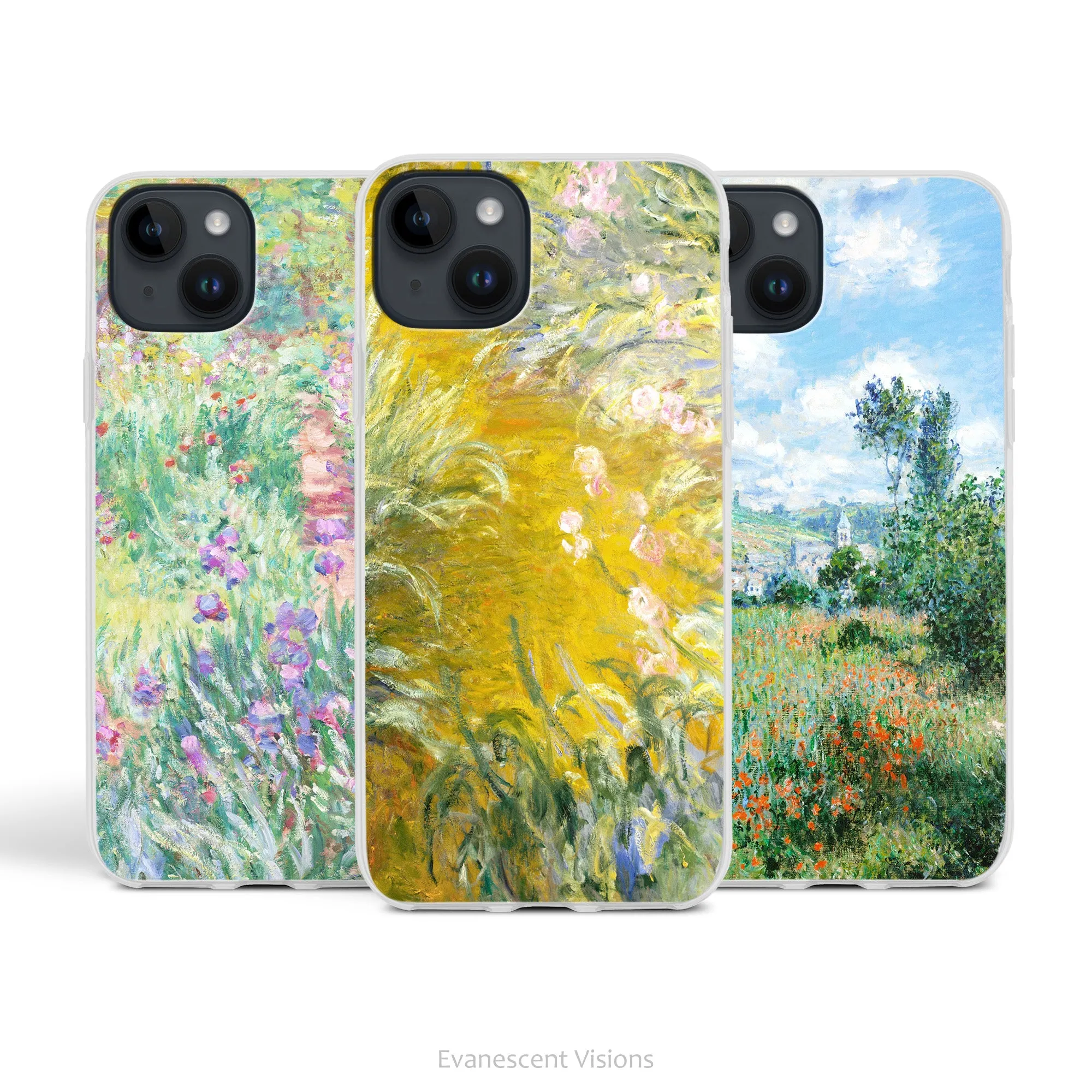 Monet Painting Art Phone Case for iPhones 15, 14, 13, 12, 10, SE 2020