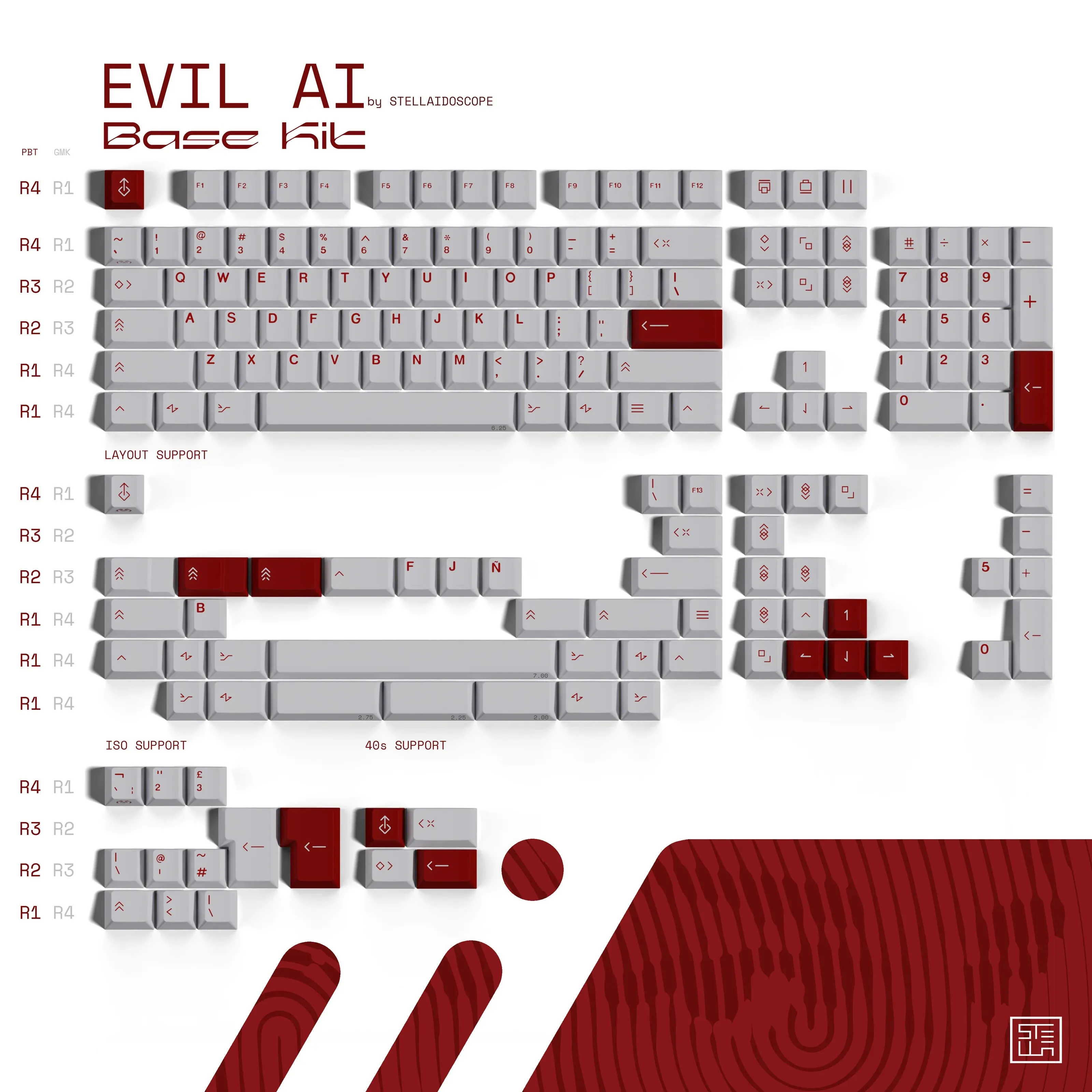 MW Evil AI Keycaps